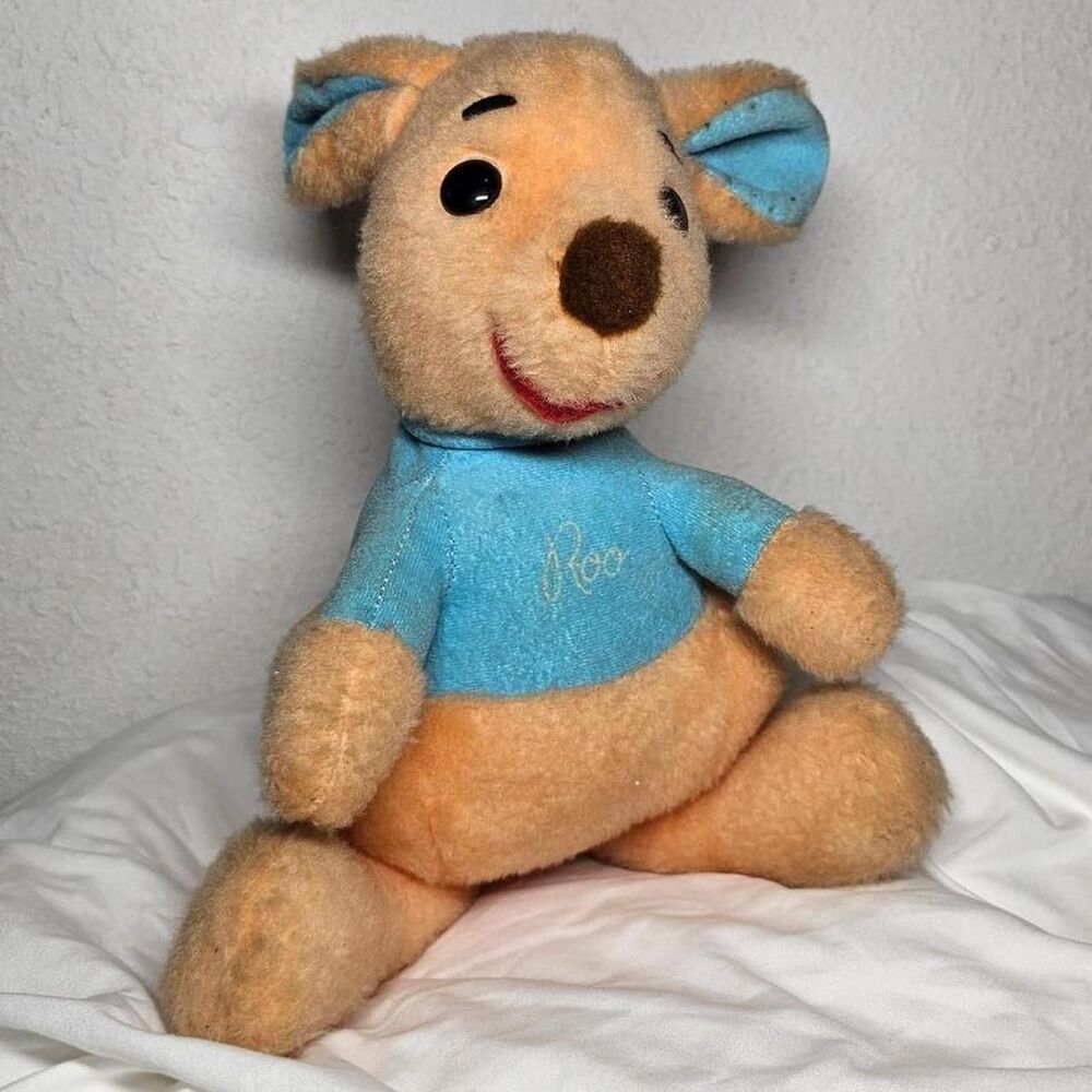 vintage 70s 80s roo walt disney kangaroo 14" plushie